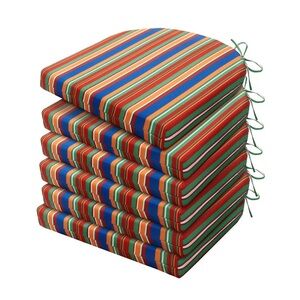 Striped Outdoor Chair Cushions